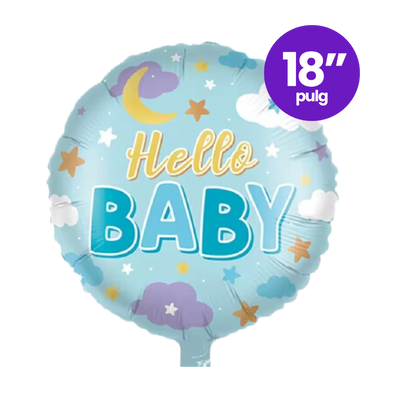 Globo Foil Redondo Hello Baby