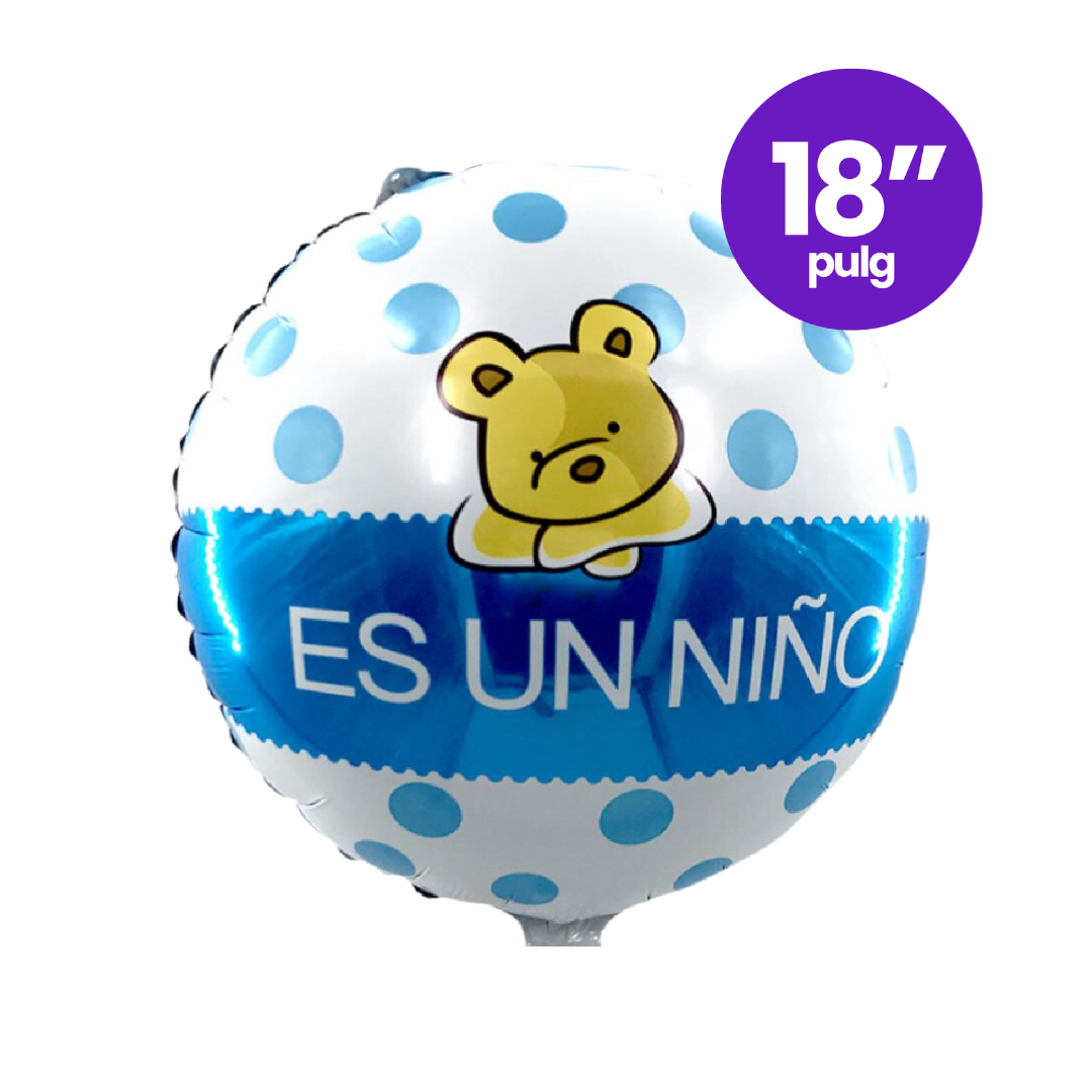 Globo Foil Redondo Es Un Niño Osito