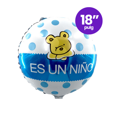 Globo Foil Redondo Es Un Niño Osito