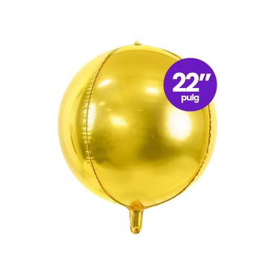 Globo Foil Orbz Dorado