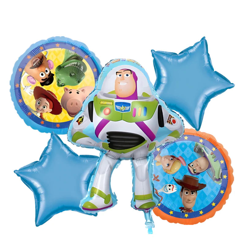 KIT SET 5 GLOBOS BUZZ LIGHTYEAR - San Jorge Party