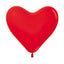 GLOBOS SEMPERTEX R12 DISEÑO CORAZON ROJO LOVE 015 C/50 - San Jorge Party