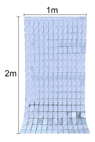 Cortina Metálica de Cuadros de 1x2 metros - San Jorge Party