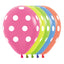 GLOBOS SEMPERTEX R12 DISEÑO POLKA DOTS NEON C/50 - San Jorge Party