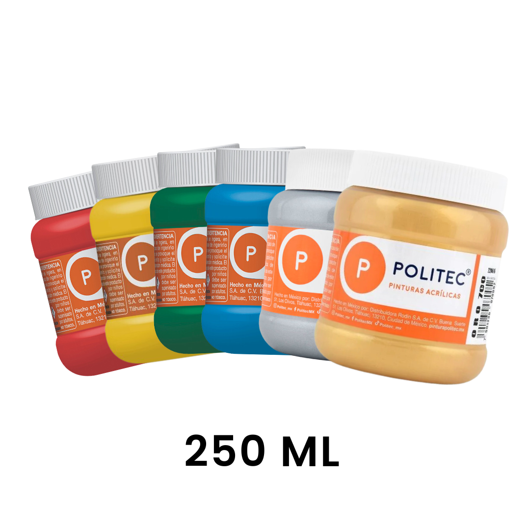 Pintura Politec 250 ml - Diferentes Colores