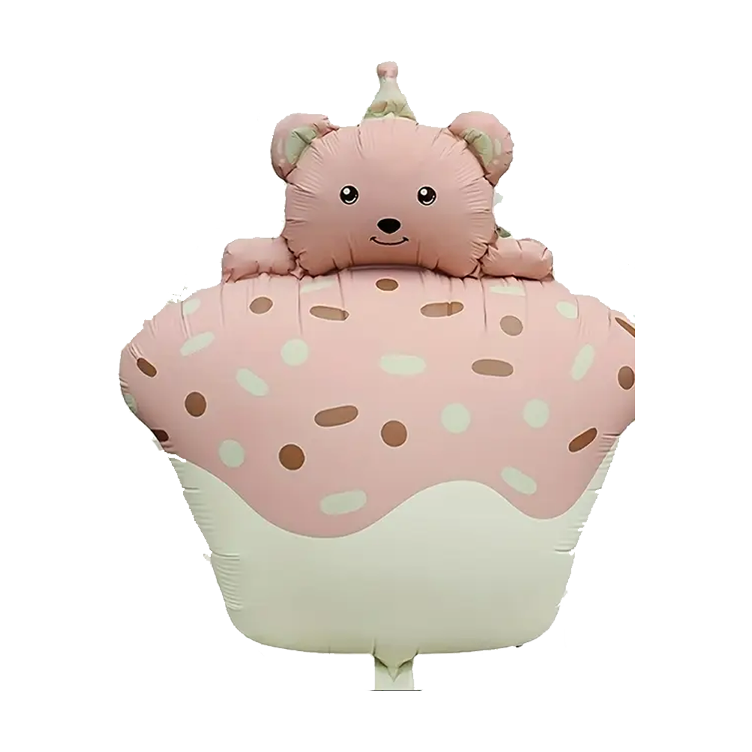 Globo Foil Oso Cupcake