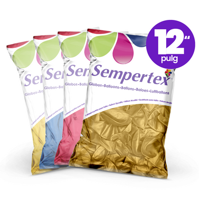 Globos Sempertex R12 C/50 | Diferentes gamas